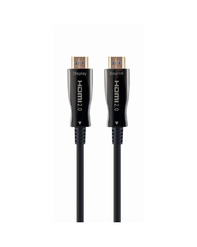 Câble HDMI Fibre Optique Gembird 50m - 4K 60Hz - Haute Vitesse Noir
