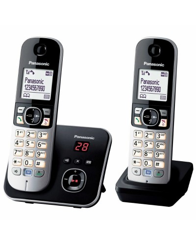 Panasonic KX-TG6822 Telefono Cordless: Display, Vivavoce - Nero/Grigio
