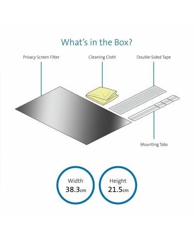 Kensington Moniteur Écran de Confidentialité 24" Anti-reflet Filtre Lumière Bleue
