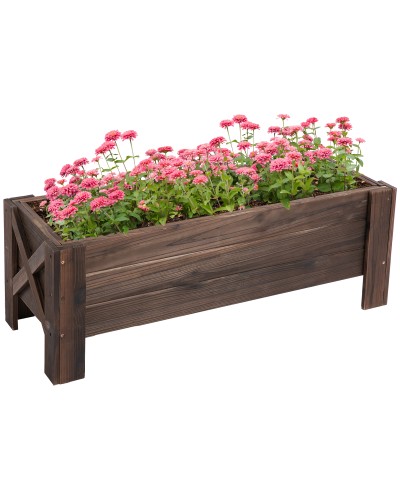  Letto per Orto Rialzato e Fioriera da Esterno Rettangolare, 100x36.5x36cm