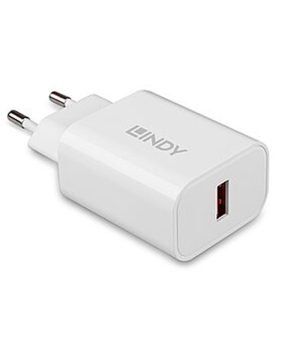 LINDY Cargador USB-C 20W Power Delivery - Blanco - Carga Rápida
