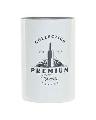 DKD Flaschenkühler, 12 x 12 x 18 cm, Edelstahl Silber Weiß
