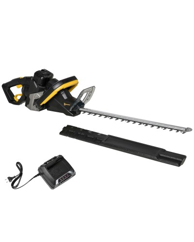 18V Cordless Hedge Trimmer with 180° Rotating Handle and 52cm Blade