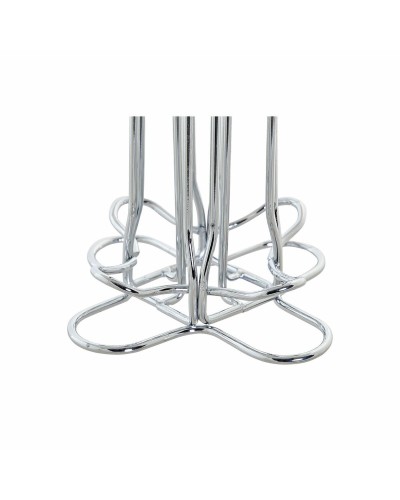 Portacápsulas Plateado DKD Home Decor: Organiza Cápsulas de Café, Metal y Plástico, 13 x 13 x 37 cm
