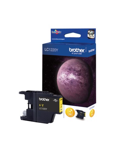 Brother LC-1220Y Cartuccia Inchiostro Giallo Originale - Stampa Brillante
