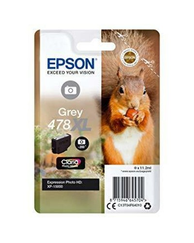 Epson C13T04F64010 Cartouche d'encre d'origine Grise - Impressions de qualité
