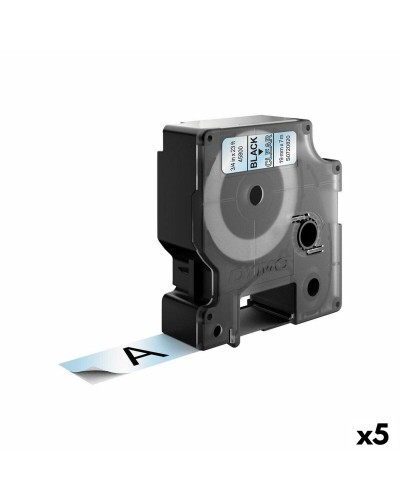 Dymo D1 45800 : Ruban Laminé Noir Transparent LabelManager (5 unités)

