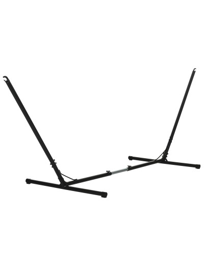  Supporto Struttura Portante per Amaca Regolabile Capacità Max. 120Kg 313-388x109x116cm Nero