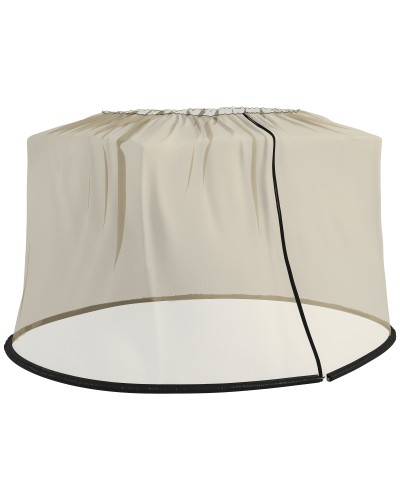 3x2.3 m Parasol Mosquito Net Adjustable Fine Mesh Zippered Entry, Beige