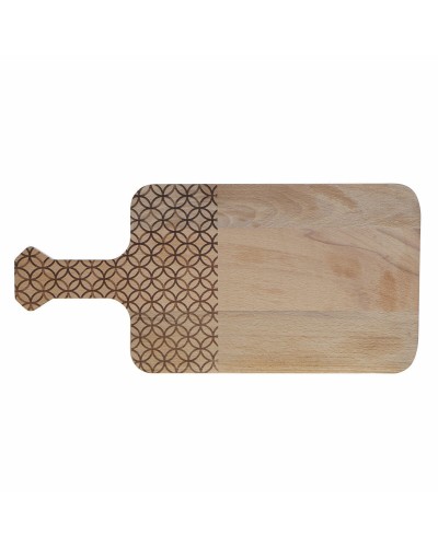 Tabla de Cortar Rectangular de Haya Natural 20 x 42 cm - DKD Home Decor
