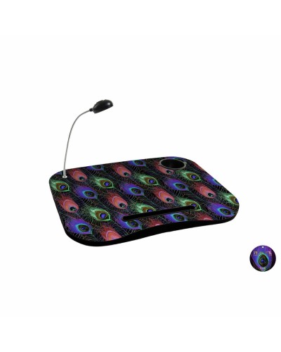 Bandeja Cuadrada DKD Home Decor 48x38 cm en PVC Negro Multicolor, Decorativa y Funcional
