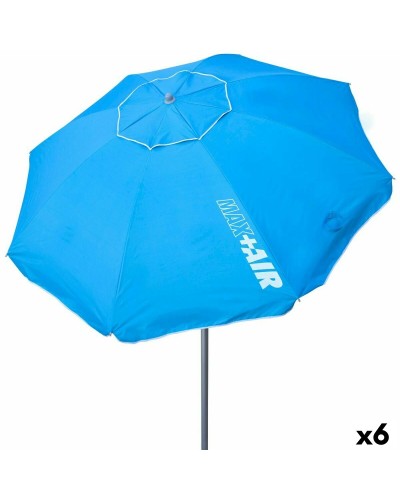 Parasoll Aktive Blauw Aluminium Staal 220 x 207,5 x 220 cm (6 Stuks)