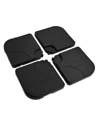 4-Piece Plastic Patio Umbrella Base Set 50 × 50 × 7.5cm