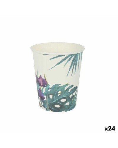 Set of 10 "Tropical" Algon Disposable Cups, 250 ml (Pack of 24)
