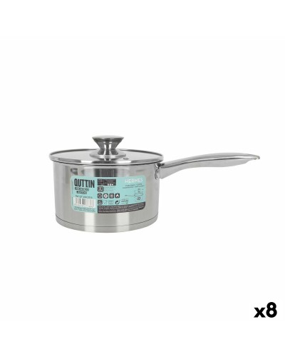 Casseruola Quttin Hermes da 2,2 L in Acciaio Inossidabile con Coperchio (8 Pezzi)