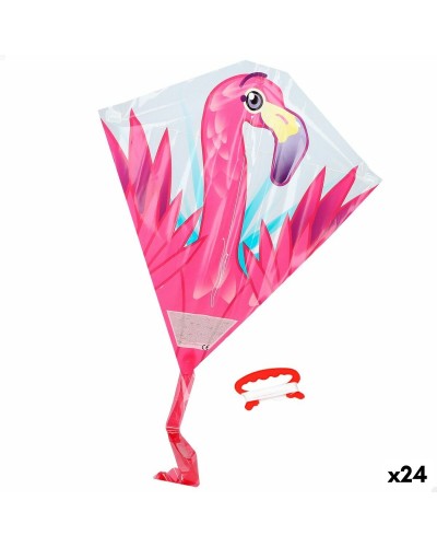 Aquilone Fenicottero Rosa Eolo - Pronto al Volo 59x55cm - Kit 24 Pz
