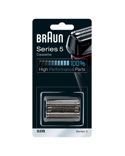 Braun 52B Tête de Rechange Rasoir Series 5, 6 - Grille et Lames Affûtées
