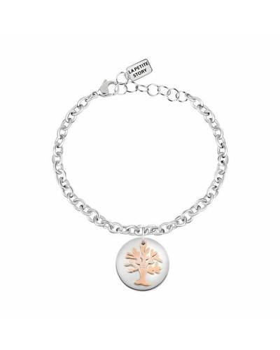 La Petite Story Women's Bracelet LPS05APY05 Steel Silver and Pink
