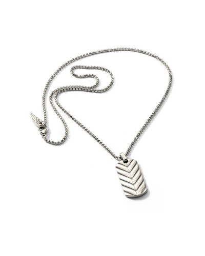 AN Jewels Collar para Hombre Acero Inoxidable - Colgante Cruz Plata - AA.C256PS
