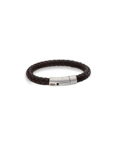 AN Jewels Pulsera Hombre Acero Negro Malla Milano AA.P233BR.M
