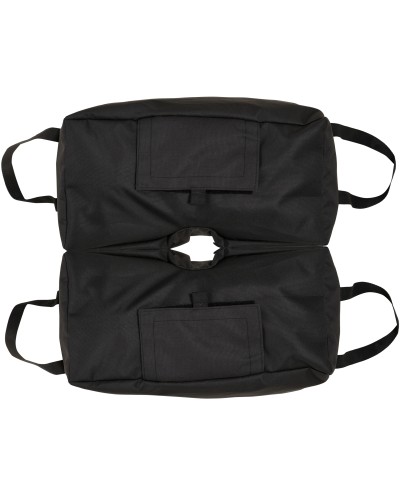  Base per Ombrellone a Sacco Riempibile con 50 kg di Sabbia,  in Plastica e tessuto Oxford, 50x25x18 cm, Nero