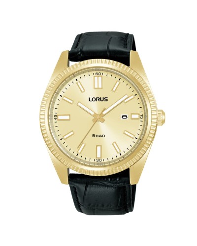 Lorus Montre Homme Noir Doré RH976QX9 - Élégant & Résistant
