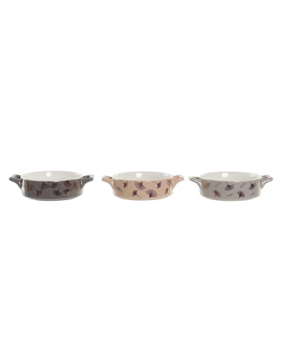 DKD Home Decorative Bowl in Gold Metal Modern - 16.8 x 12.5 x 4.3 cm
