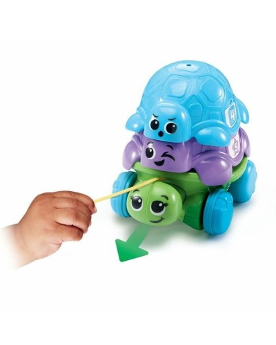 VTech Bébé Tortue Empilable : Jouet Éducatif Bilingue (FR/EN) pour Enfants
