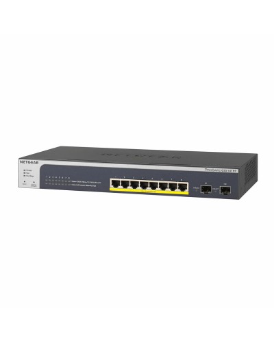 Netgear GS510TPP Smart Managed PoE+ Switch, 8 Gigabit RJ45 Ports, 2 SFP+

