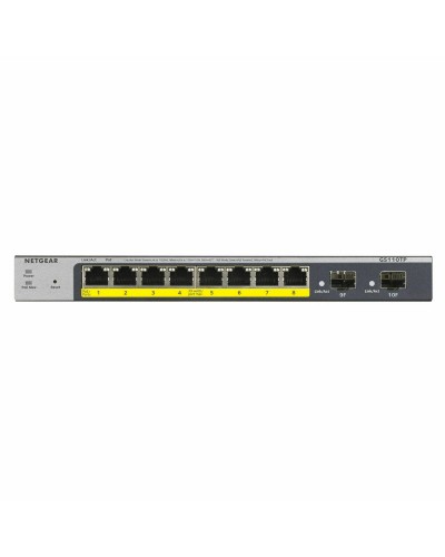 Netgear GS110TP Switch Inteligente Gestionado PoE+ 8 Puertos Gigabit Ethernet Negro
