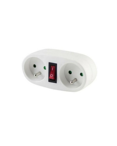 Chacon 5-Outlet Power Strip with Switch - Overvoltage Protection - Home/Office

