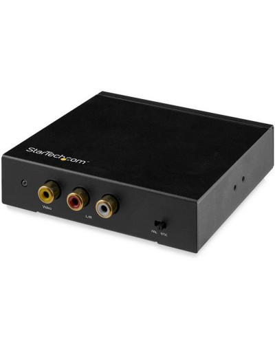 StarTech HD2VID2 Convertidor Audio/Video Negro - RCA/S-Video - Calidad Profesional
