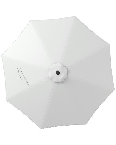 Ø295 cm White Water-Resistant Polyester Umbrella Canopy with Vent