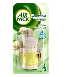 Air Wick Ricarica Diffusore Elettrico White Bouquet, 19 ml, Profumo Floreale Fresco