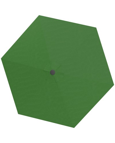  Telo di Ricambio per Ombrellone Ø3 m con Prese d'Aria per Telai in Legno e Acciaio, Verde