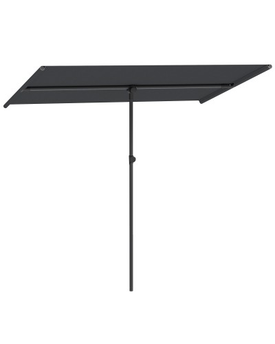  Ombrellone per Esterni 1.5x2 m Girevole a 180°, in Poliestere e Alluminio, 150x205x120-215 cm, Grigio Scuro