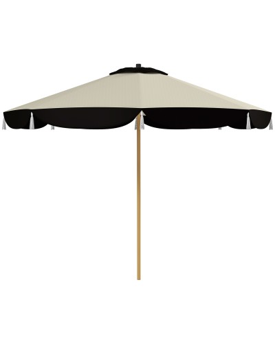 Garden Parasol Ø2.6 m with UV50+ Protection, Air Vent and 8 Ribs, Beige