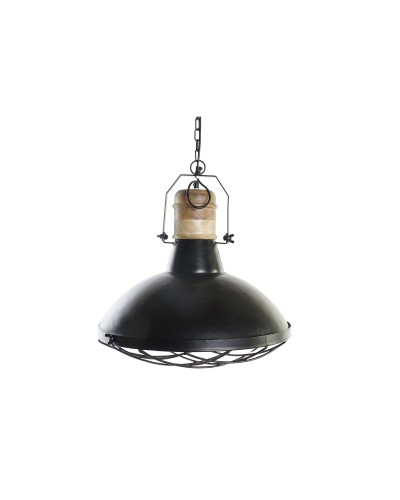 Lustre DKD Home Decor Noir Marron Fer Bois de Manguier, 52 x 52 x 57 cm, 50 W

