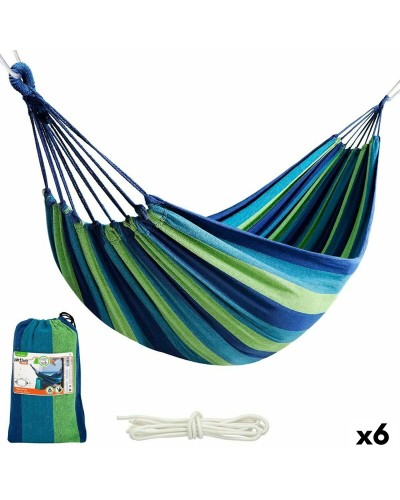 Aktive Hängematte Azzurra 200x100 cm - Entspannung im Freien (6er-Set)
