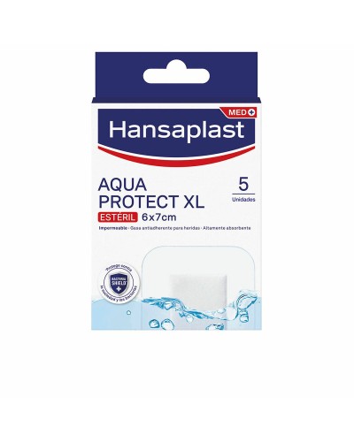 Hansaplast Aqua Protect XL - Wasserdichte Pflaster 6x7cm - 5 Stück - Wundschutz
