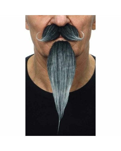 My Other Me - Barba Finta Grigia Realistica - Accessorio Costume Perfetto
