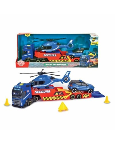 Dickie Toys Rescue Transporter - Abschleppwagen mit Sound und Licht
