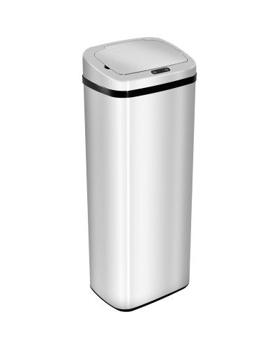 Automatic Sensor Bin, Stainless Steel, 50L, Silver