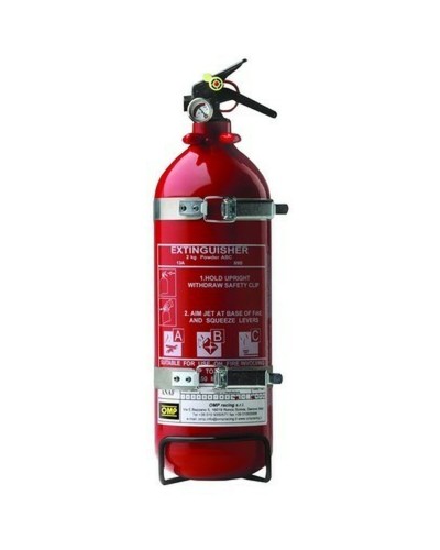 OMP Car Fire Extinguisher 2kg FIA Approved - Rally Racing Safety
