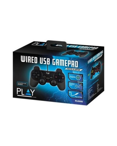 Ewent PL3330 USB 2.0 PC Gamecontroller Schwarz - PC Gamepad
