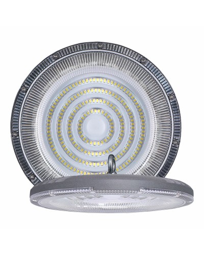Campana LED EDM de 100 W, 10.000 lúmenes, Ø 30 cm x 3,2 cm, de aluminio.
