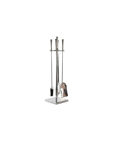 Utensili da Camino DKD Home Decor: Acciaio Inox e Alluminio, Compatti e Duraturi (20x20x78 cm)