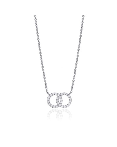 Viceroy Collier Femme Argent 925 Zircones - Bijou Élégant 71038C000-38
