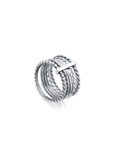 Viceroy Bague Femme Argent 925 Plaqué Or Rose Taille 16 Élégante
