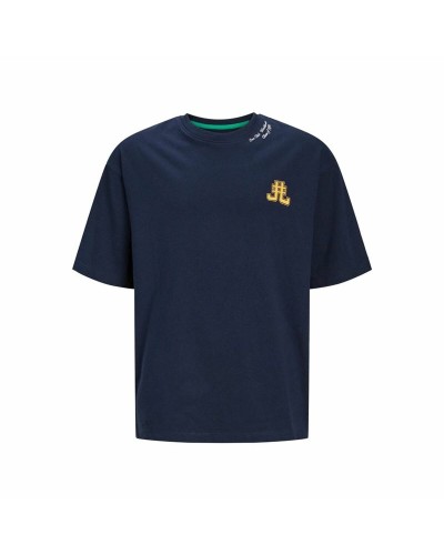 Barn T-shirt med kortärm Jack & Jones Jorcole Back Print Marinblå